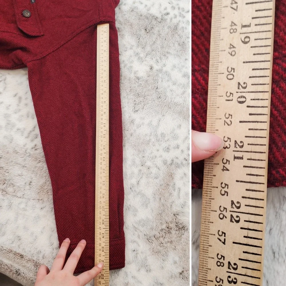 Vintage Woolrich Men's M Red Wool Button‎ Jacket Coat VTG 90s 00s